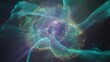 © Nazmul - A vibrant swirling nebula with luminous colors and intricate details