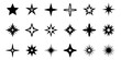 © NK - Minimalist star and sparkle icons set featuring various abstract and traditional designs for design decoration and user interface elements