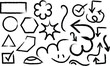 © LailaArtworks - A collection of hand drawn shapes and symbols for creative projects and designs