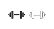 © MDAFTEKHERRAHMAN - Dumbbell icon set for fitness and exercise