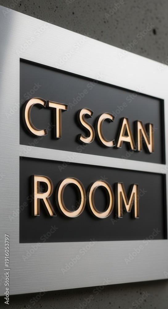 Clinical Diagnostic Imaging Signage for CT Scan Room in Modern ...