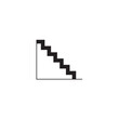 © Rangga - Staircase icon vector illustration isolated on white background. Step ladder symbol for growth, progress, success and business development concept.