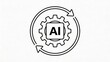 © George - AI technology symbol with gears