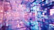 © Elena - Floating translucent interface panels in a futuristic digital space at night