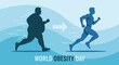 © 47 Visual - World obesity day awareness illustration