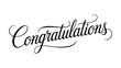 © Abdus Salam - Keywords: Black script calligraphy word congratulations on white background text
