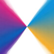 © AI Studio - Vibrant colorful gradient beams converging isolated on transparent background