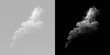 © Alehandro - Water vapor, white and smoke isolated on png or transparent background, fog or mist with cloud pattern. Natural steam, incense burning and foggy air with abstract, smokey puff overlay transparent