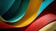 © Anna - Abstract arrangement of colorful curved paper layers for creative design and inspiration