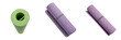 © prettyshots - Set and collection rolled yoga mats for fitness and meditation isolated on white transparent png background