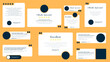 © SM Studio - Client or customer review testimonial social media post. Customer or client service feedback review post design template