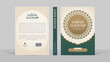 © SheulyAkter - Mockup of a book cover and spine featuring islamic calligraphy and a teal color scheme