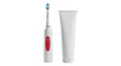© Mahmudur - Electric toothbrush and toothpaste tube isolated on transparent background