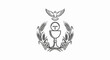 © Kuku - Religious symbol with chalice, dove, wheat, and grapes