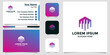 © Nozie Sky - Modern Abstract Hexagonal Logo Design with Gradient Colors and Business Card Mockup