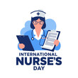 © Tono - Celebrating International Nurse's Day with a Dedicated Healthcare Professional Illustration