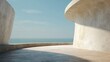 © Ananda - Modern architectural structure overlooking serene ocean under a clear, bright sky