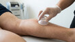 © Jirawat - Myofascial release therapy using silicone cup gliding technique on leg, faceless