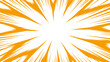 © Iryna - Radiant orange comic explosion starburst background.
