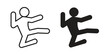 © paul - Kung fu icon. Vector linear icon collection. Vector EPS10