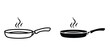 © Ro - Frying pan icon set different style collection for web Ui. EPS10