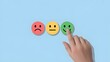 © Intellectual - Level of mental health assessment max positive. Thinking boost energy or fresh wellness emotion with bar, child wellness,world mental health day lifestyle of life concept