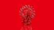 © niphon - Red Ganesha with Om Symbol Background 3d render
