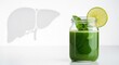 © aminsmart - Green detox juice with lime and mint, liver health concept, healthy lifestyle
