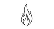 © StockSynergy - Single line drawing of a flame