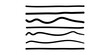 © Tania - Black wavy and straight lines on white background black lines wavy lines abstract