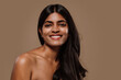 © oneinchpunch - Professional beauty studio portrait on a young indian woman with long dark hair