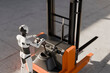 © Rendara Studio - 3D Robot Forklift Console, warehouse controls for pallet lift