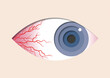 © Science RF - Bloodshot eye, illustration