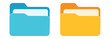 © top3 - Different folder icon set. Opened and closed folders collection. Flat open folder icon set for paper design. Document icon vector. Vector data. Vector file. Vector graphic. EPS 10