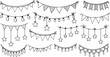 © Nafish - Decorative paper flags garland banner festive celebration party vector illustration flat design