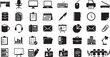 © Meizan  - Editable dual tone icon set of Business office supplies and equipment tools Vector illustration