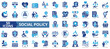 © Uniconlabs - social policy icon set flat style illustration. contain rights advocacy, poverty reduction, accessibility standard, childcare subsidy, disaster relief, minimum wage, pension scheme, labor rights