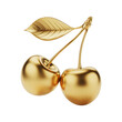 © Seek - Golden Cherries with Leaf luxury decorative isolated on a transparent background