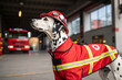 © mee - A firefighter dalmatian in uniform