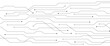 © Rayhan - Abstract microelectronics circuit board. Horizontal lines and dots. Technology flow. Clean white background.