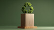 © Enrique - Recycling Symbol on Podium for Sustainability and Circular Economy Concept