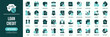© stas111 - Loan and credit fill icon collection. Includes mortgage, banking, deposit, interest, wallet, accounting and financial symbols. Created in colored style with turquoise palette