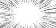 © md - A dynamic radial speed line background effect with a central white void in black and white tones