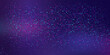 © sholeh - Purple abstract pixel texture bg video screen. Tv pattern background with square noise effect. Futuristic broadcast neon gradient banner for television. Modern vhs led static display element