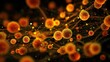 © nameera_hasan - Microscopic abstract cellular network structure glowing