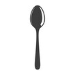 © Arunika - Simple black and white illustration of a spoon.
