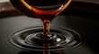 © Graph Squad - Pouring Dark Soy Sauce or Vinegar Creating Ripples