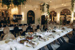 © Roman - Elegant wedding reception table setting in restaurant