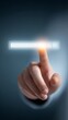 © Evodigger - Finger touch search bar on virtual screen,browsing global job information,business marketing