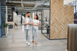 © Serhii - Couple shopping for floor tiles interior design